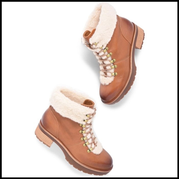 NWOT Kork-Ease Winslet Boots in Ambra Shearling Combo - Picture 1 of 16